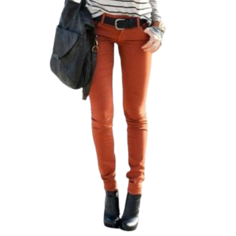 ROMEO & JULIET COUTURE Orange Skinny Color Jeans 27